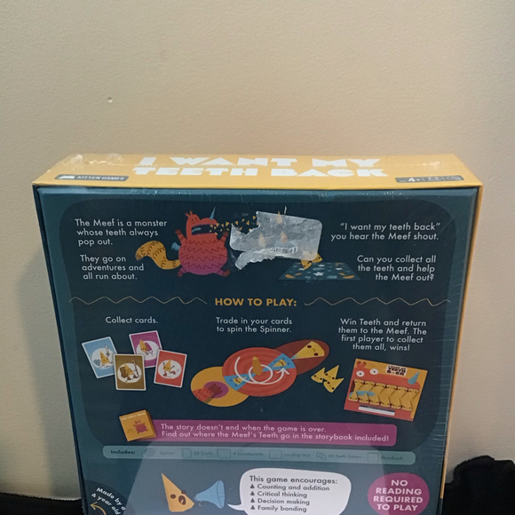 I Want My Teeth Back Card Game Kitten Games Ages‎ 4 Fun Family Board Game - Picture 3 of 3